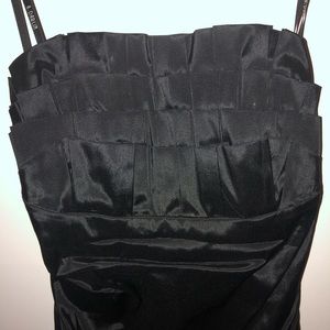 Scalloped top little black dress